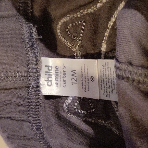 3 pcs Carter's Cotton Sweatpants 12 months - Picture 3 of 4